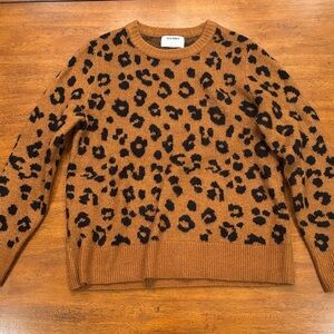 Old Navy Animal Print Sweater - Brown and Black